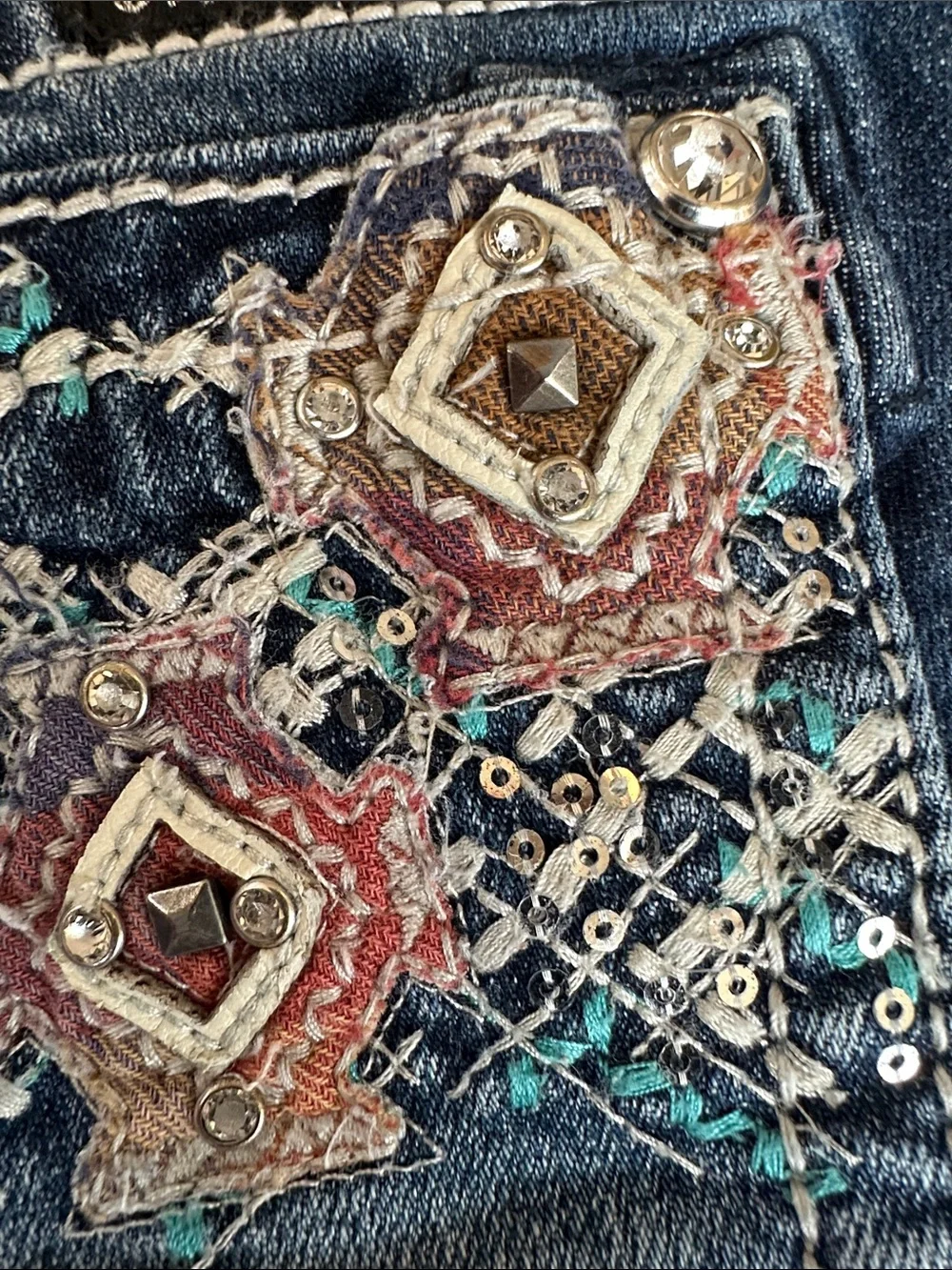 Miss Me Girls 12  Dark Wash Bootcut Jeans with Knee Whiskering